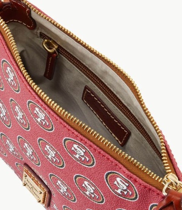 Burgundy Dooney And Bourke NFL 49ers Women's Crossbody Bags | 38IZWLFNM