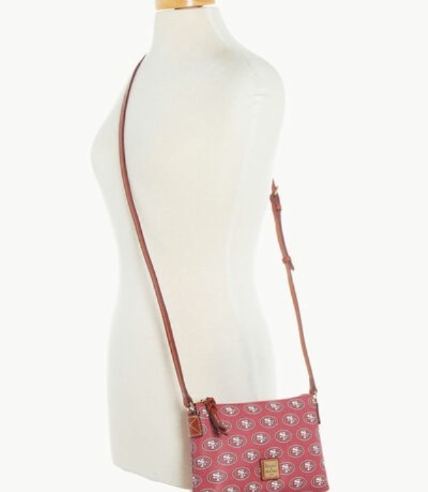 Burgundy Dooney And Bourke NFL 49ers Women's Crossbody Bags | 38IZWLFNM