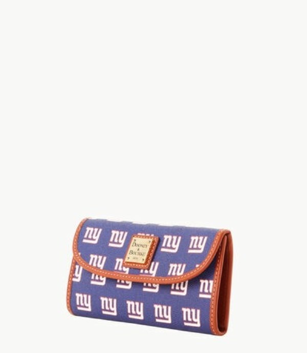 Dark Blue Dooney And Bourke NFL Ny Giants Continental Women's Clutch Bag | 18YCZTFRV