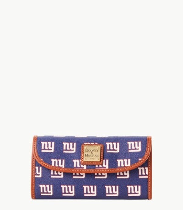 Dark Blue Dooney And Bourke NFL Ny Giants Continental Women\'s Clutch Bag | 18YCZTFRV