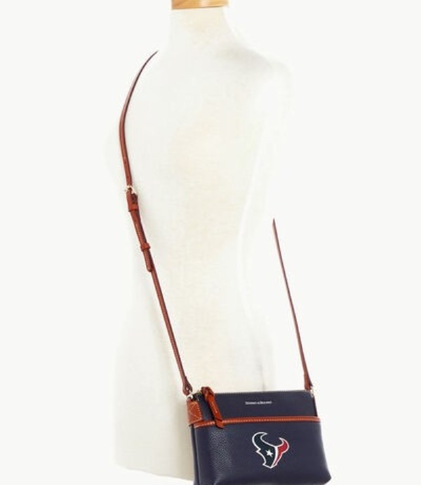 Dark Blue Dooney And Bourke NFL Texans Ginger Women's Crossbody Bags | 56CHJWIVS