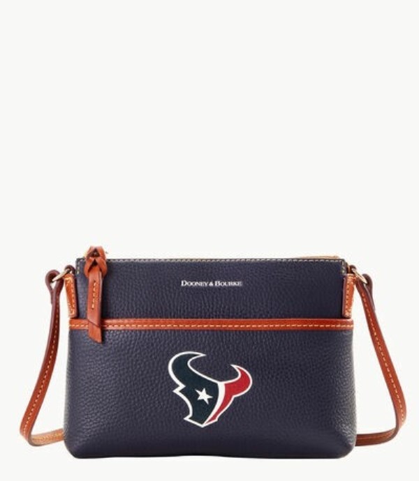 Dark Blue Dooney And Bourke NFL Texans Ginger Women\'s Crossbody Bags | 56CHJWIVS