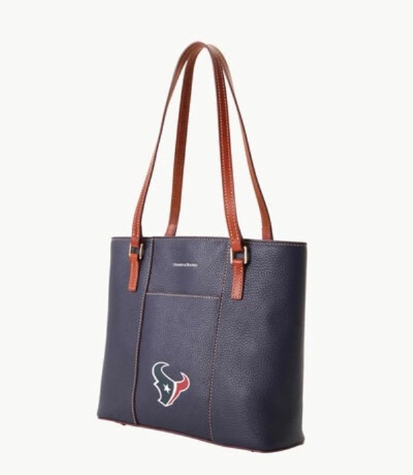 Dark Blue Dooney And Bourke NFL Texans Small Lexington Women's Tote Bags | 78YOQFBXG