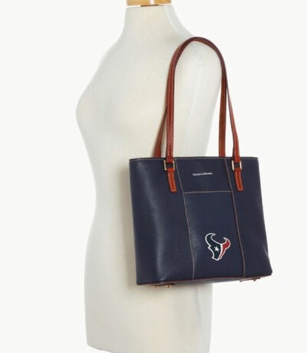 Dark Blue Dooney And Bourke NFL Texans Small Lexington Women's Tote Bags | 78YOQFBXG