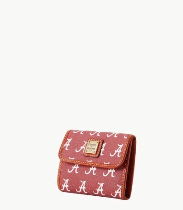 Dark Orange Dooney And Bourke NCAA University Of Alabama Flap Credit Women's Wallets | 27JHXMFWG