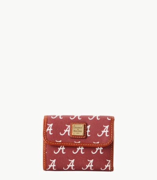 Dark Orange Dooney And Bourke NCAA University Of Alabama Flap Credit Women\'s Wallets | 27JHXMFWG