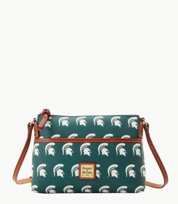 Green Dooney And Bourke NCAA Michigan State Ginger Women\'s Crossbody Bags | 12LGHACZM