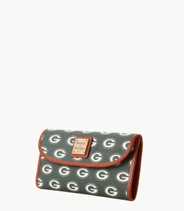 Green Dooney And Bourke NFL Packers Cont Women's Clutch Bag | 51VLPRKSZ