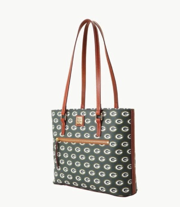 Green Dooney And Bourke NFL Packers Women's Shopper Bag | 10GHVTQOX