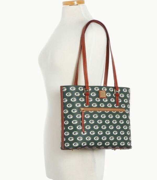 Green Dooney And Bourke NFL Packers Women's Shopper Bag | 10GHVTQOX