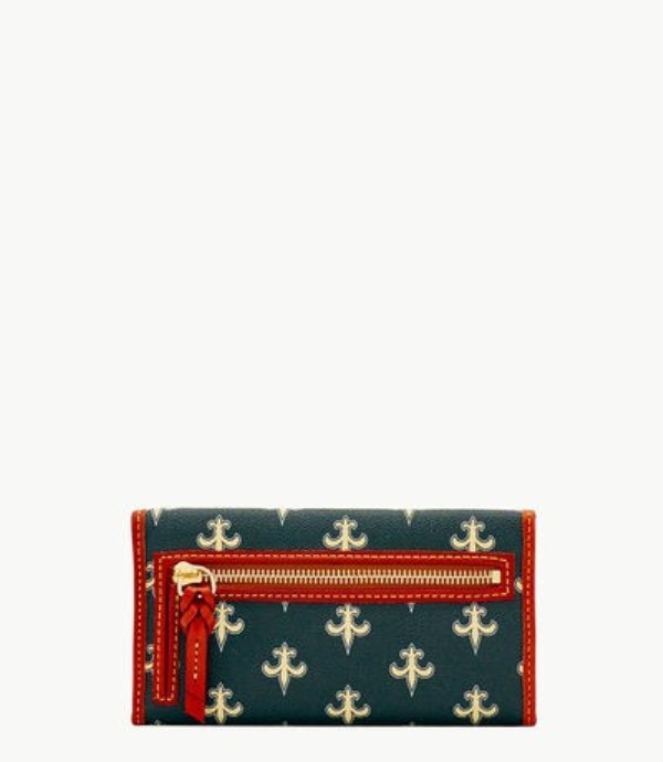 Green Dooney And Bourke NFL Saints Continental Women's Clutch Bag | 79WPRATZK