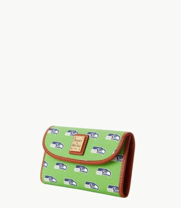 Green Dooney And Bourke NFL Seahawks Cont Women's Clutch Bag | 79NTBZSUD