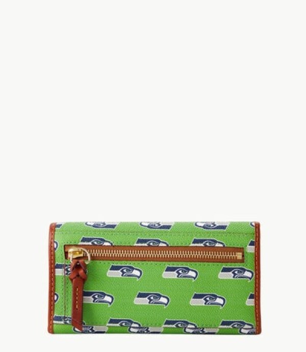 Green Dooney And Bourke NFL Seahawks Cont Women's Clutch Bag | 79NTBZSUD