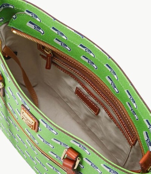 Green Dooney And Bourke NFL Seahawks Women's Shopper Bag | 16MNQRGEF