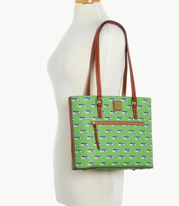 Green Dooney And Bourke NFL Seahawks Women's Shopper Bag | 16MNQRGEF