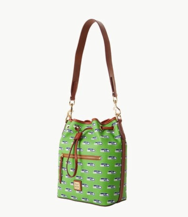 Green Dooney And Bourke NFL Seahawks Women's Shoulder Bags | 97MULZISK