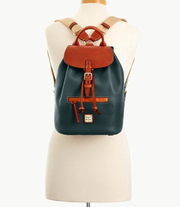 Green Dooney And Bourke Pebble Grain Sm Allie Women's Backpacks | 74BIODTGP