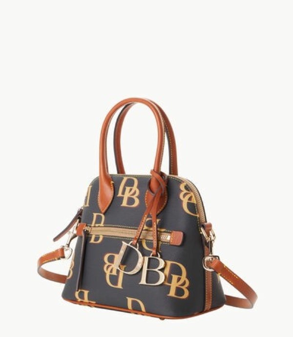 Grey Dooney And Bourke Monogram Small Domed Women's Satchel Bags | 04TFRMJWG