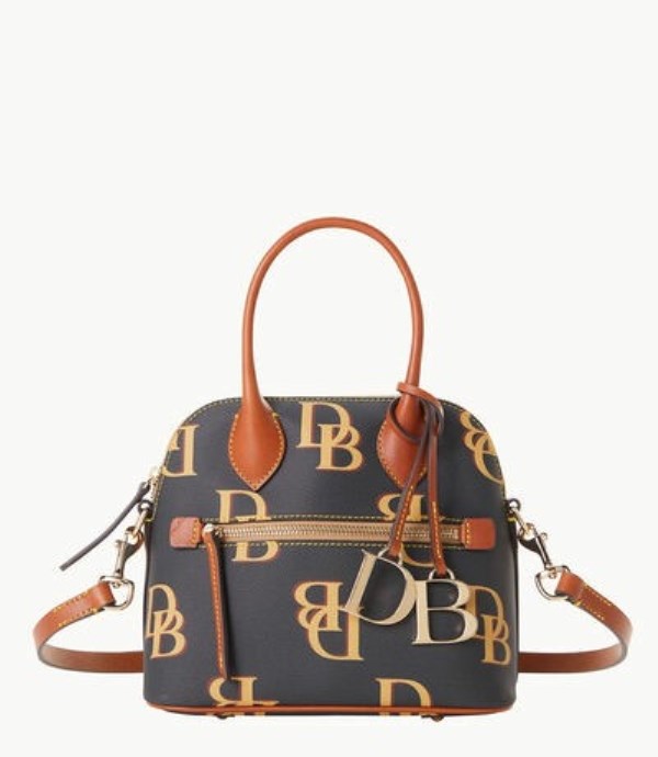 Grey Dooney And Bourke Monogram Small Domed Women\'s Satchel Bags | 04TFRMJWG