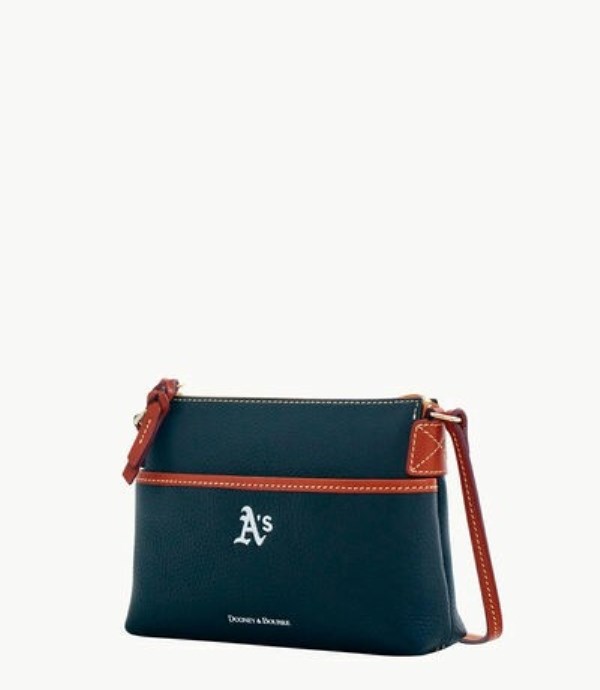 Navy Dooney And Bourke MLB Athletics Ginger Women's Crossbody Bags | 86BKQSYXE