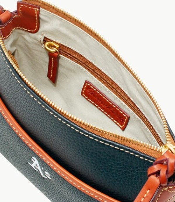 Navy Dooney And Bourke MLB Athletics Ginger Women's Crossbody Bags | 86BKQSYXE