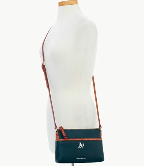 Navy Dooney And Bourke MLB Athletics Ginger Women's Crossbody Bags | 86BKQSYXE