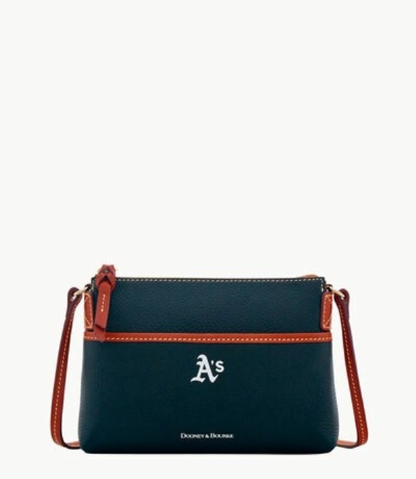 Navy Dooney And Bourke MLB Athletics Ginger Women\'s Crossbody Bags | 86BKQSYXE