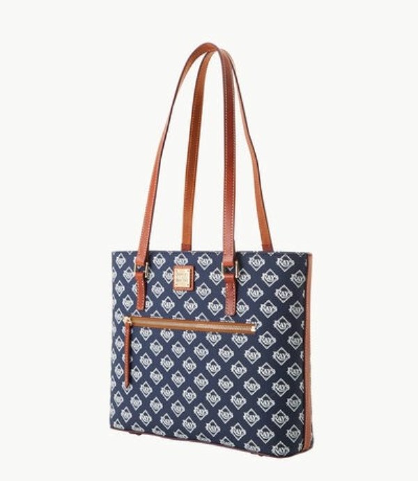 Navy Dooney And Bourke MLB Rays Women's Shopper Bag | 46UOMPFBR