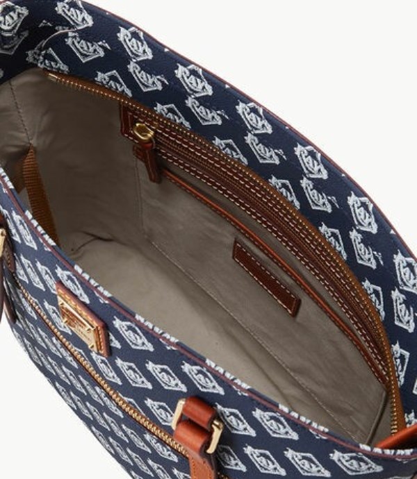 Navy Dooney And Bourke MLB Rays Women's Shopper Bag | 46UOMPFBR