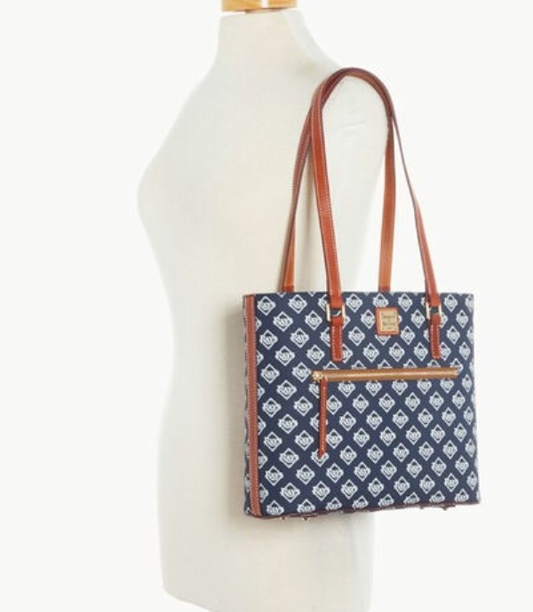 Navy Dooney And Bourke MLB Rays Women's Shopper Bag | 46UOMPFBR