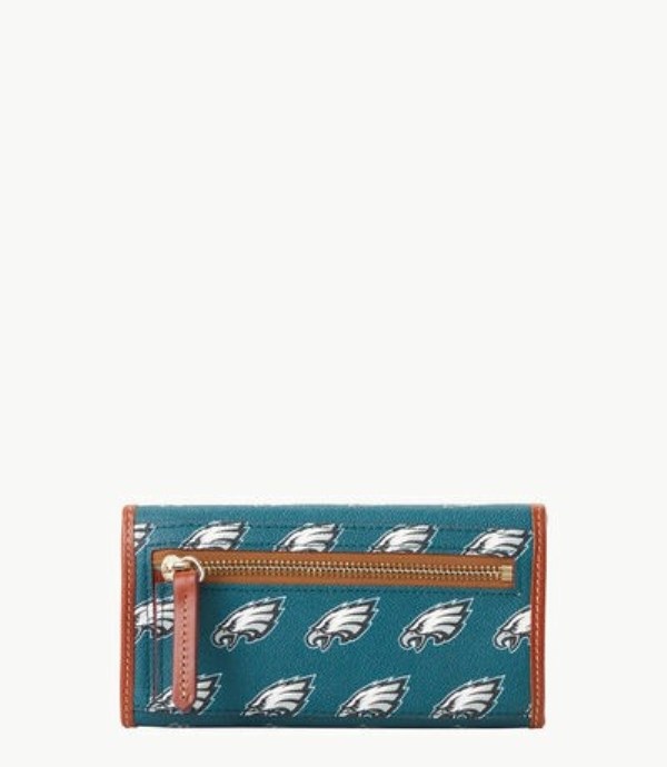 Olive Dooney And Bourke NFL Eagles Continental Women's Clutch Bag | 45MJCTPVE