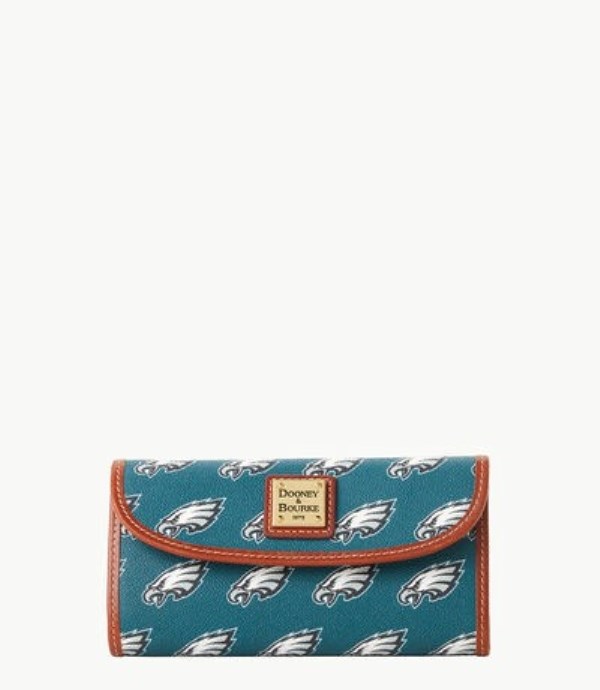 Olive Dooney And Bourke NFL Eagles Continental Women\'s Clutch Bag | 45MJCTPVE