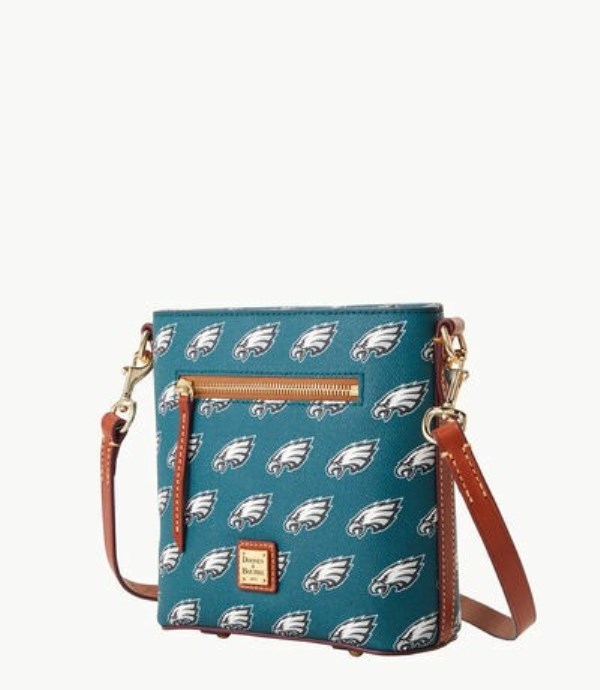 Olive Dooney And Bourke NFL Eagles Small Zip Women's Crossbody Bags | 35GSKATYF