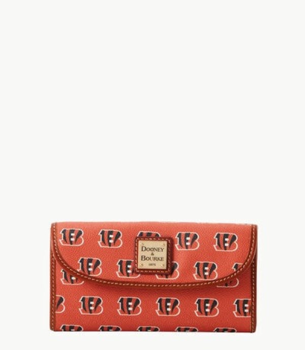 Orange Dooney And Bourke NFL Bengals Continental Women\'s Clutch Bag | 38KBDPUCE