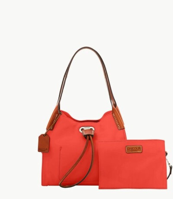 Orange Dooney And Bourke Oncour Roux Polo Mini Full Up Women's Shoulder Bags | 69QXKJINT