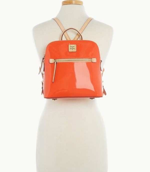 Orange Dooney And Bourke Patent Women's Backpacks | 51ULZFPOQ