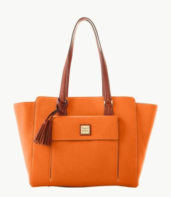 Orange Dooney And Bourke Pebble Grain East West Women\'s Shopper Bag | 63NHZRUCW