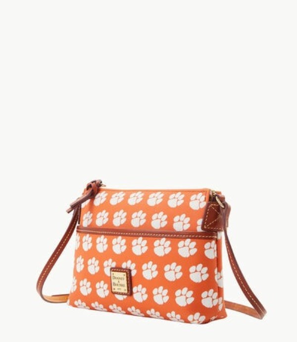 Pink Dooney And Bourke NCAA Clemson Ginger Women's Crossbody Bags | 08TGKBOCJ