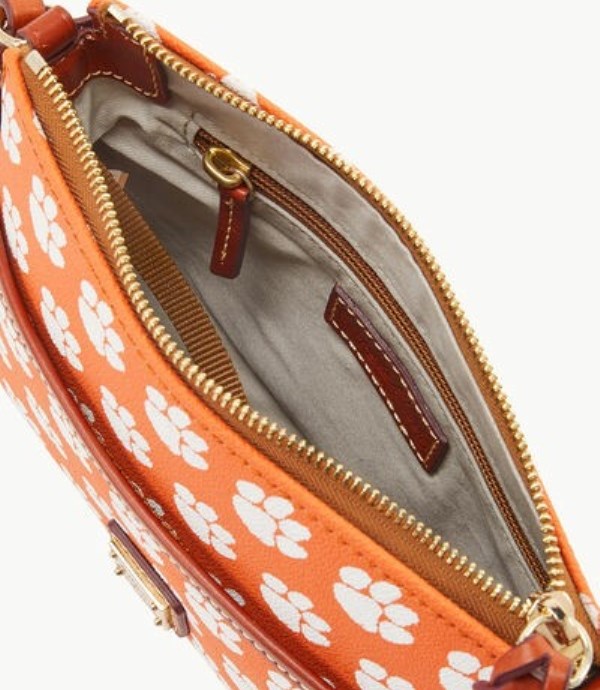 Pink Dooney And Bourke NCAA Clemson Ginger Women's Crossbody Bags | 08TGKBOCJ