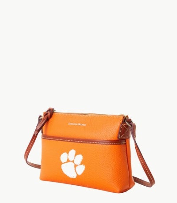 Pink Dooney And Bourke NCAA Clemson Ginger Women's Crossbody Bags | 21SOLMKIG