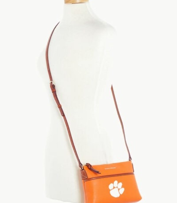 Pink Dooney And Bourke NCAA Clemson Ginger Women's Crossbody Bags | 21SOLMKIG