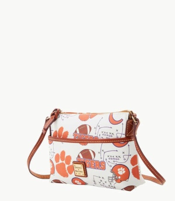 Pink Dooney And Bourke NCAA Clemson Ginger Women's Crossbody Bags | 86KCFEGRW