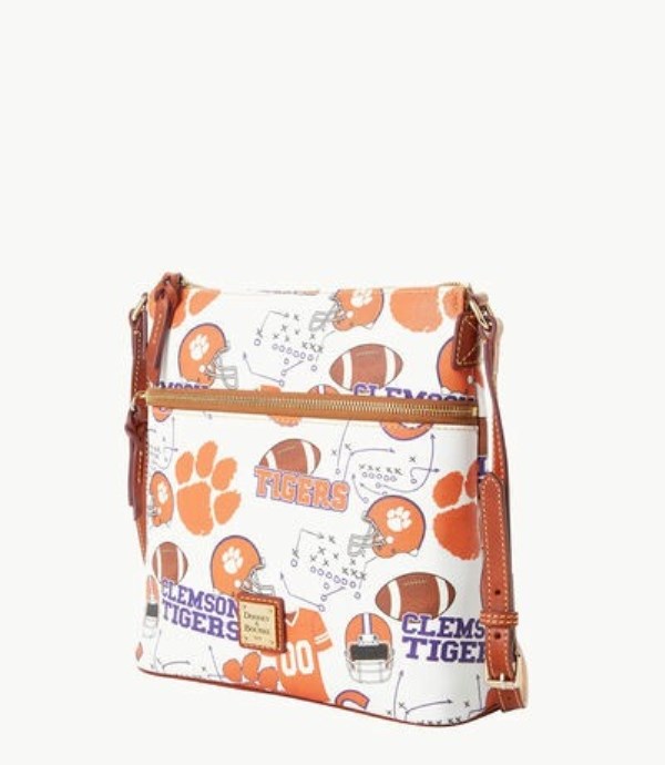 Pink Dooney And Bourke NCAA Clemson Women's Crossbody Bags | 40NQCAVJF