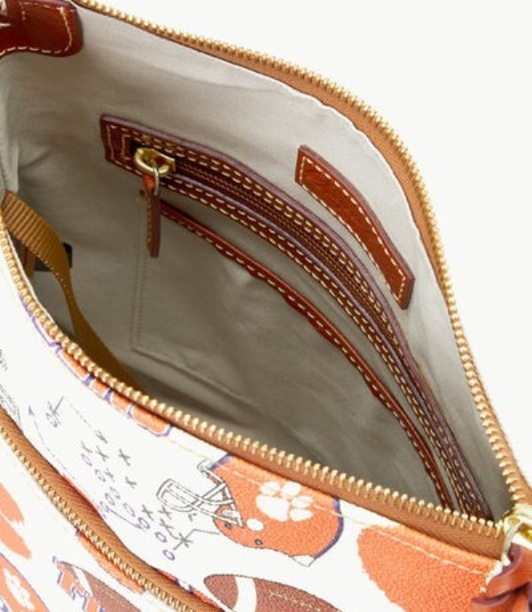 Pink Dooney And Bourke NCAA Clemson Women's Crossbody Bags | 40NQCAVJF