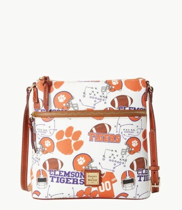 Pink Dooney And Bourke NCAA Clemson Women\'s Crossbody Bags | 40NQCAVJF