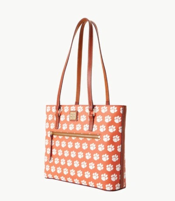 Pink Dooney And Bourke NCAA Clemson Women's Shopper Bag | 82RCXEWAG