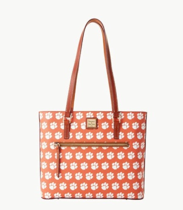 Pink Dooney And Bourke NCAA Clemson Women\'s Shopper Bag | 82RCXEWAG