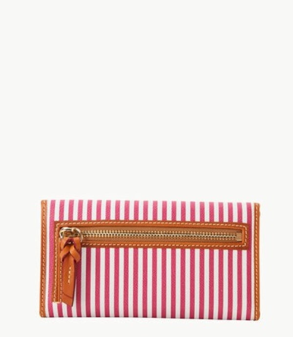 Pink Dooney And Bourke Seaview Continental Women's Clutch Bag | 25PHFOVZB