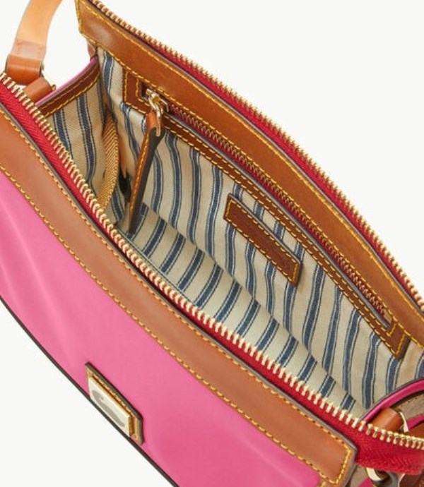 Pink Dooney And Bourke Wayfarer Zip Women's Crossbody Bags | 17MUHPBER