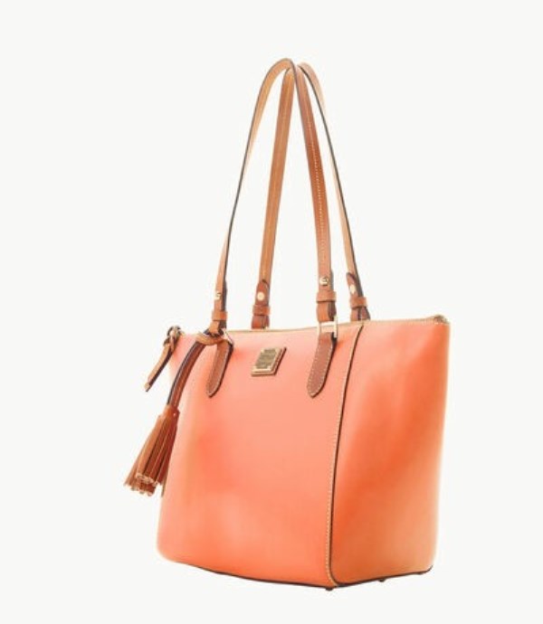 Pink Dooney And Bourke Wexford Leather Maxine Women's Tote Bags | 16AZBEOWD